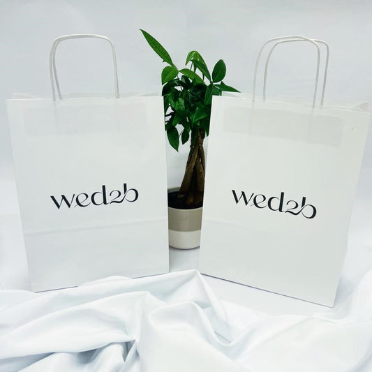 Branded Kraft Carrier Bags - 1 Colour Print - 1 Side