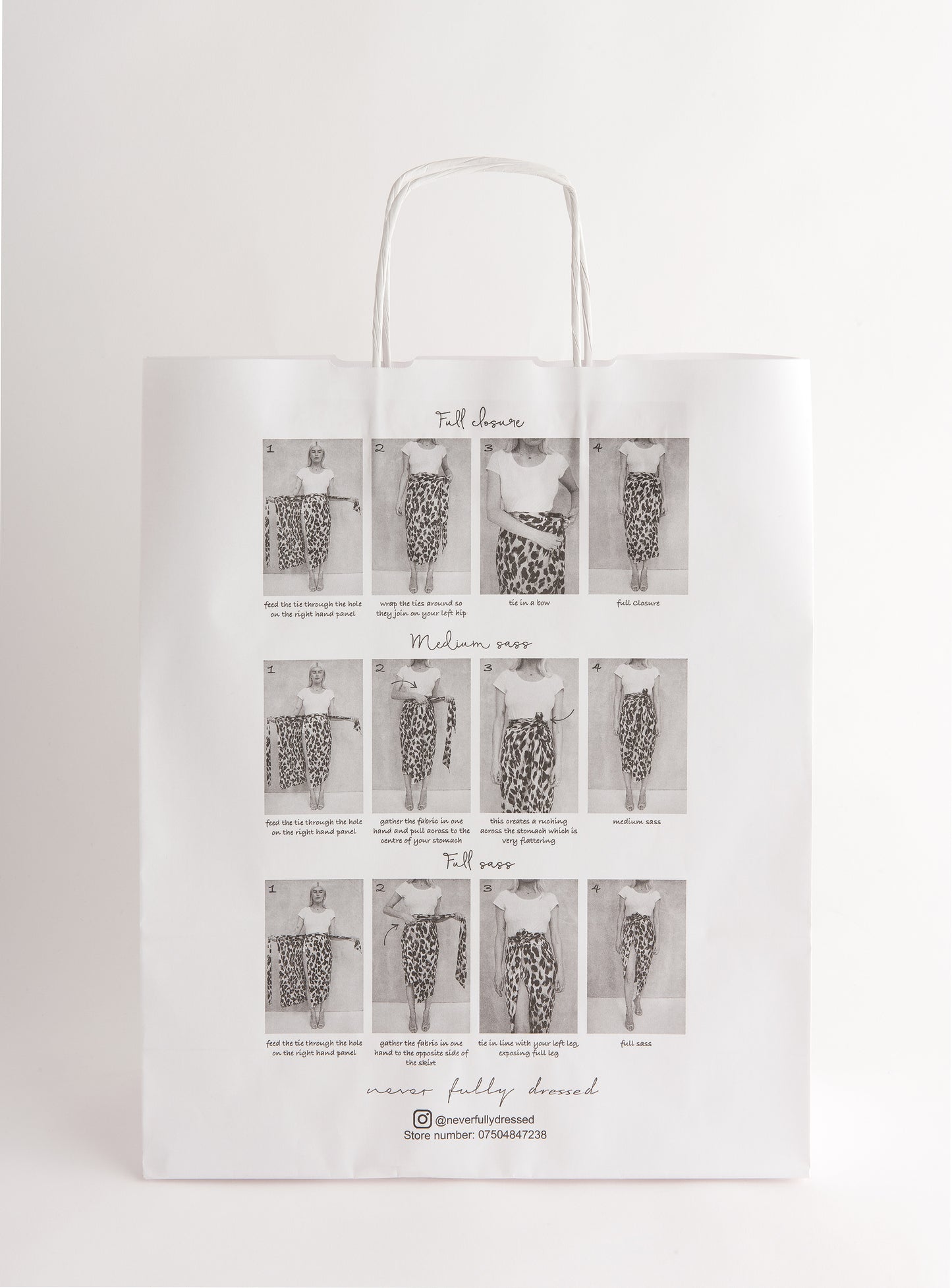 Branded Kraft Carrier Bags - 1 Colour Print - 1 Side
