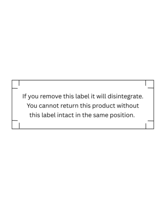Anti Return stickers - 1000 units