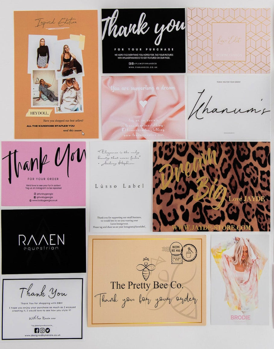 Thank you card - 100 Units